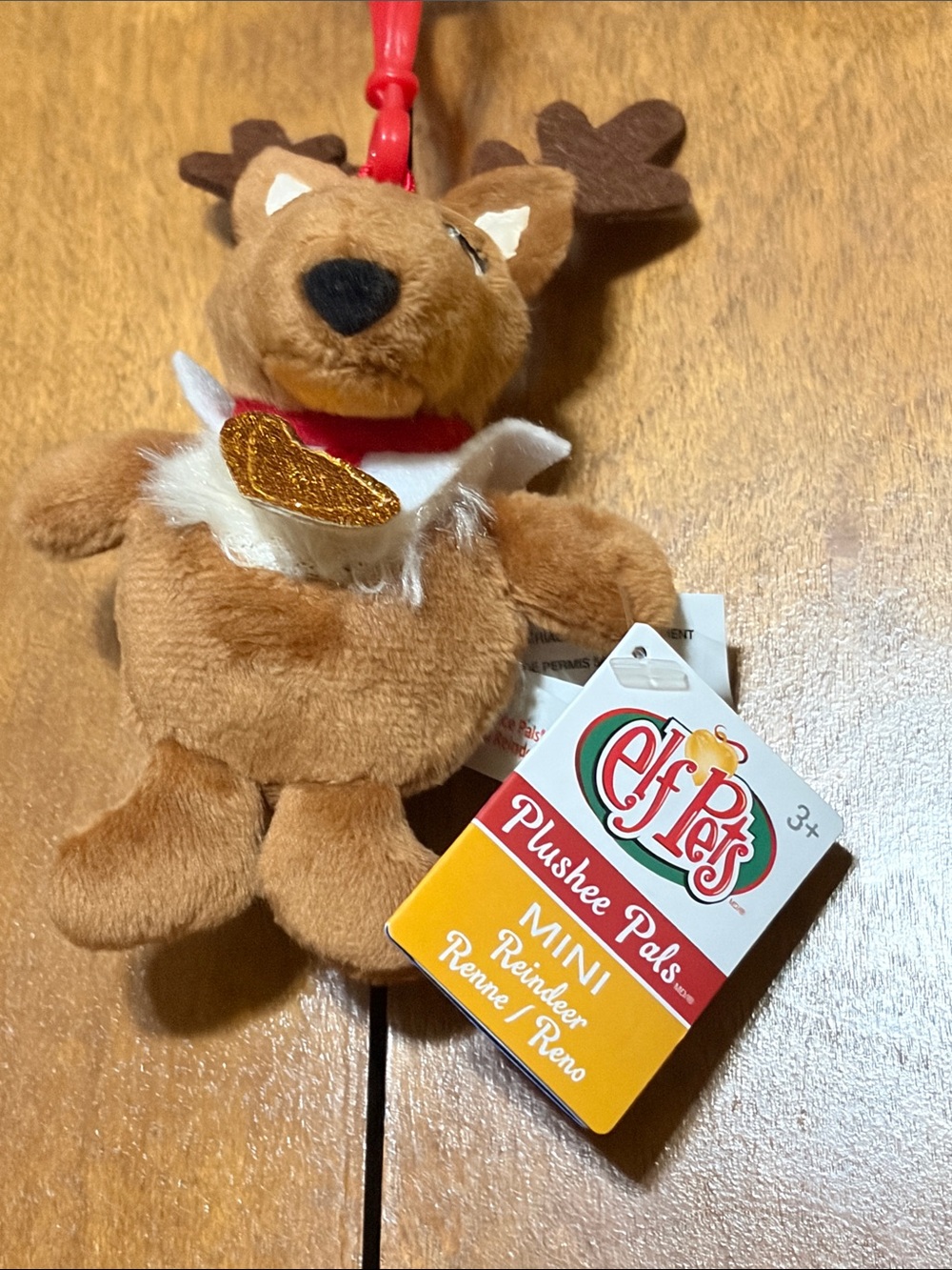 ELF PETS-Plushie Keychain Set - White, Red, Brown Dogs & Reindeer - Picture 3 of 13